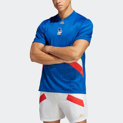Adidas Originals Adidas Blue Italy National Team Football Icon Jersey