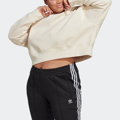 Adidas Originals Adidas Women's Originals Adicolor Essentials Crew Long Sleeve Sweatshirt (plus Size) In Semi Lucid Blue 