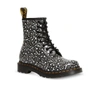 DR. MARTENS' 1460 GUNMETAL LOUD LEOPARD SMOOTH