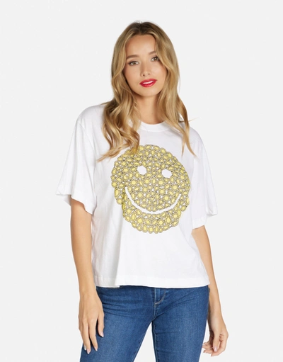 Lauren Moshi Rue Diamond Happyface In White