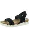 Style & Co Milaaf Womens Slip On Open Toe Flat Sandals In Black