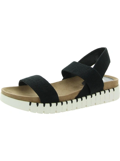 Style & Co Milaaf Womens Slip On Open Toe Flat Sandals In Multi
