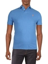 Polo Ralph Lauren Blue Polo Shirt With Logo Embroidery In Blue