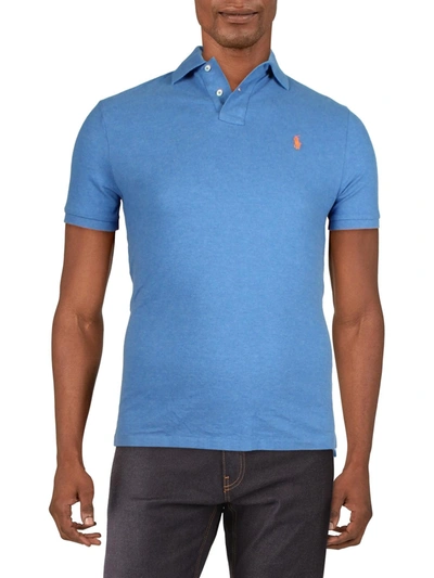 Polo Ralph Lauren Blue Polo Shirt With Logo Embroidery