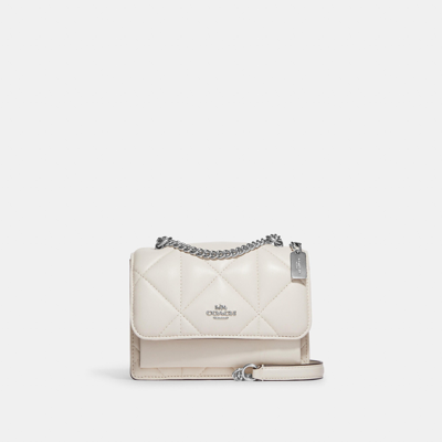 Coach Outlet Mini Klare Crossbody With Puffy Diamond Quilting In White