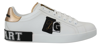 DOLCE & GABBANA Dolce & Gabbana Leather Sport DG Sequined Men's Sneakers