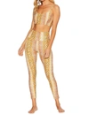Beach Riot Piper Legging In Golden Snake In Multi