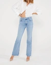 Etica Anya Modern Flare Jeans In River Cliff In Blue