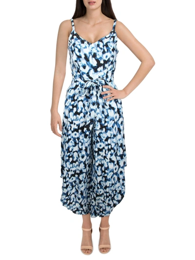 Vince Camuto Womens Wide Leg Print Jumpsuit In Multi