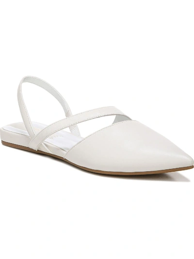 Franco Sarto Canary Womens Leather Slip On D'orsay In White