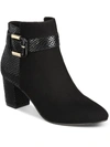 Karen Scott Ivvy Womens Zipper Almond Toe Ankle Boots In Black