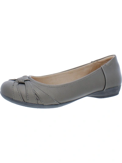 Soul Naturalizer Gift Womens Faux Leather Slip On Flats In Grey