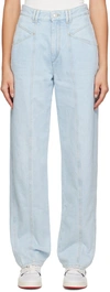 Isabel Marant Blue Vetan Jeans In 30lu Light Blue