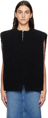 Isabel Marant Gwendalia Wool-blend Vest In 01bk Black