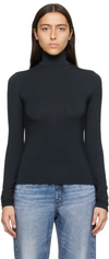 Rag & Bone Black Luca Turtleneck In Black
