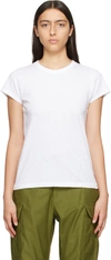 RAG & BONE WHITE 'THE SLUB' T-SHIRT