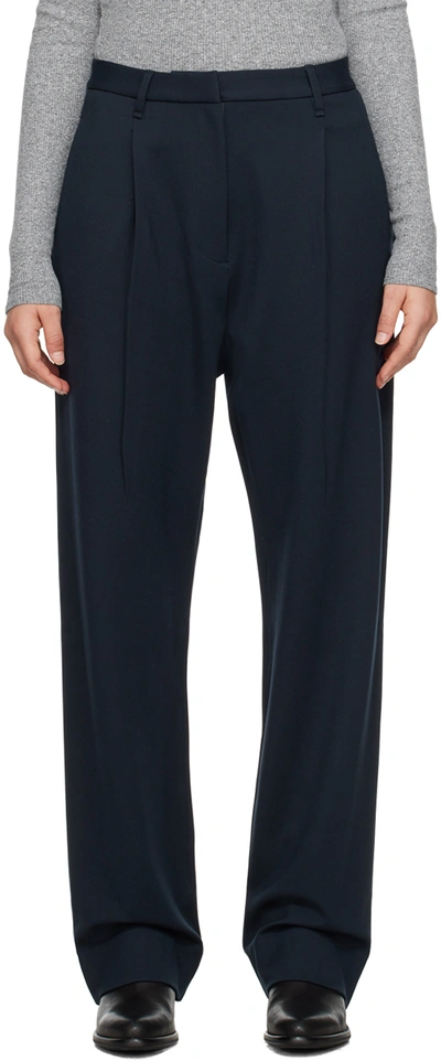 Rag & Bone Navy Irina Trousers In Salute