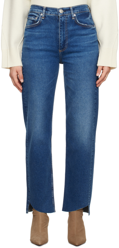 Rag & Bone Blue Harlow Jeans In Marine