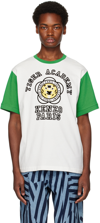 Kenzo Tiger Academy Cotton T-shirt In Blanc Casse