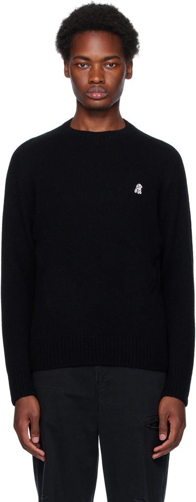 The Shepherd Undercover Black Embroidered Sweater