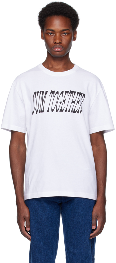 Carne Bollente Ssense Exclusive White 'cum Together' T-shirt