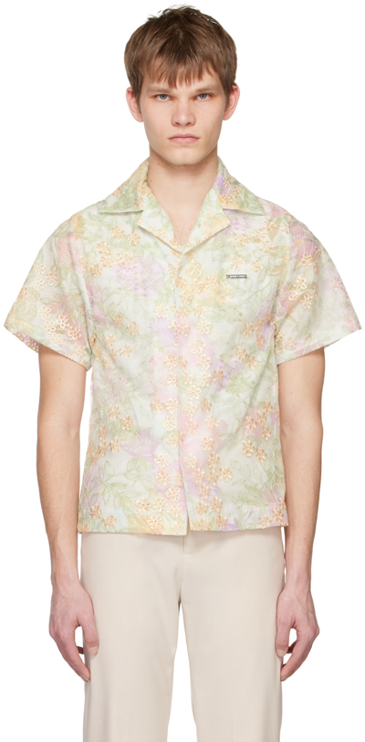 Young N Sang Green Floral Shirt In Light Green