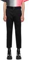 SACAI BLACK BELTED TROUSERS