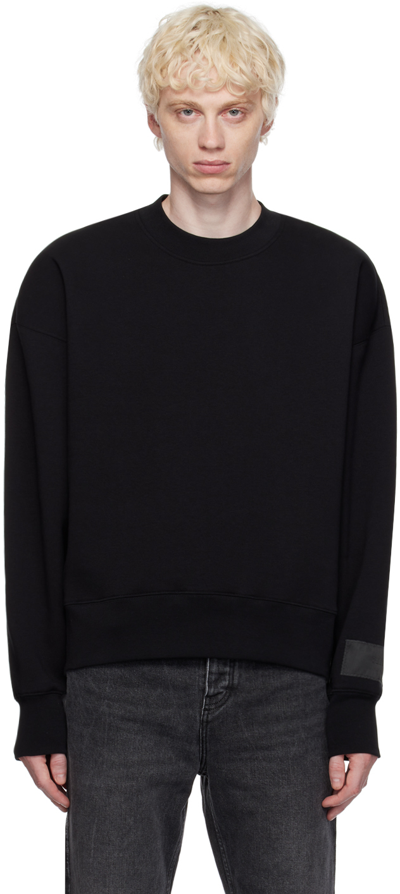Ami Alexandre Mattiussi Black Crewneck Sweatshirt In Black/001
