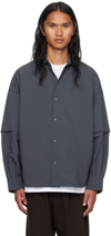 MEANSWHILE GRAY DETACHABLE SLEEVE SHIRT