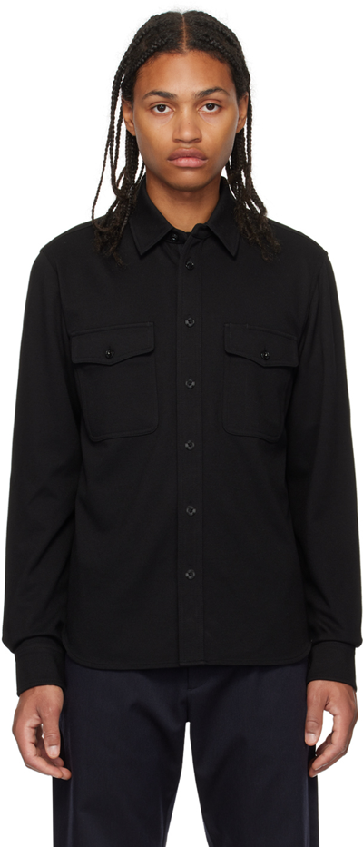Rag & Bone Jack Wool Shirt In Black