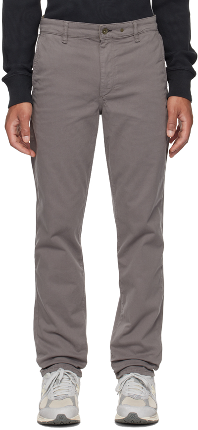 Rag & Bone Gray Fit 2 Trousers In Stone Gry