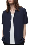 ALLSAINTS UNDERGROUND LOGO SHORT SLEEVE CAMP SHIRT