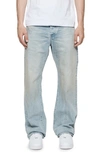 Purple Brand Relaxed Fit Straight Leg Jeans In Lt Indigo