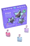 KLEE KIDS' STARRY SKY KISS 3-PIECE NAIL POLISH SET