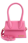 Jacquemus Le Chiquito Moyen Top-handle Bag In Neon Pink 434