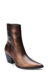 Matisse Caty Western Pointed Toe Bootie In Copper Brushoff