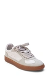 Matisse Monty Taupe Suede Leather Color Block Sneakers In Beige,khaki