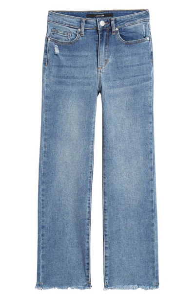 Joe's Kids' The Sadie Frayed Hem Relaxed Fit Jeans In Power Blue
