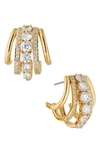 Nadri Cleo J Hoop Earrings In Gold