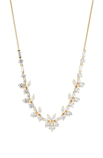 Nadri Chiara Cubic Zirconia Cluster Necklace In Gold