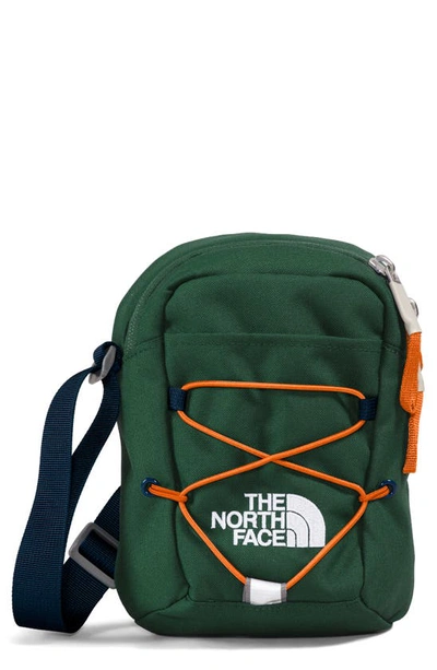 The North Face Jester Crossbody In Pine Needle/navy/ Power Orange