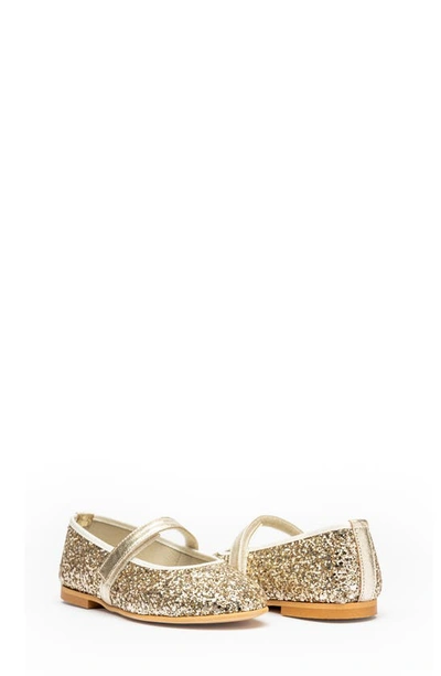 Childrenchic Kids' Glitter Mary Jane In Gold