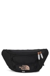 The North Face Jester Lumbar Belt Bag In Tnf Black/ Coral Metallic