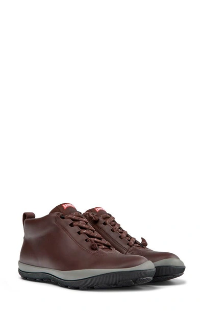 Camper Peu Pista Sneaker In Burgundy