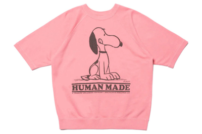 Pre-owned Human Made Peanuts S/s Sweatshirt Pink