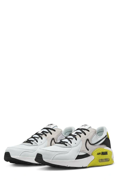 Nike Air Max Excee Sneaker In White/ Black/ Bright Cactus