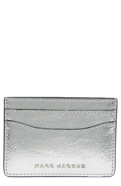 Marc Jacobs Card Case In Silver