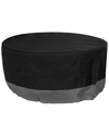 SUNNYDAZE SUNNYDAZE ROUND 2-TONE OUTDOOR FIRE PIT COVER