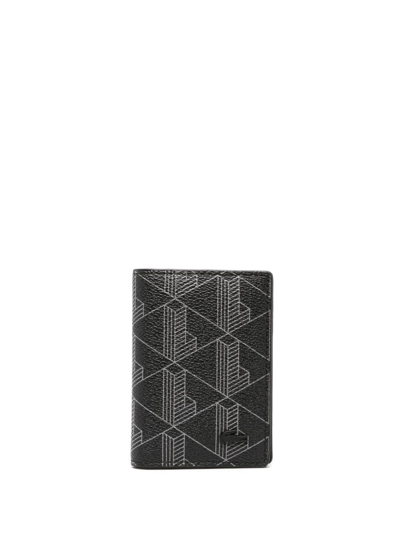 Lacoste Logo-plaque Bi-fold Design Wallet In Grey