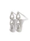 John Hardy Women's Surf Sterling Silver & Diamond Drop Link Earrings In Silver